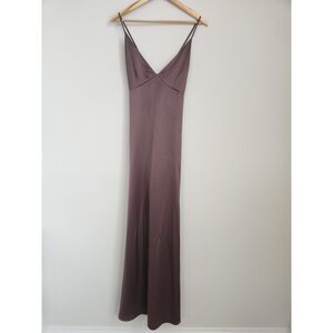 R.G. Kane Kenny Slip Maxi Dress | Size S | Mauve | NWT